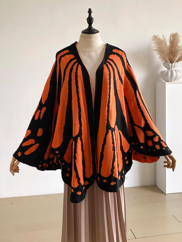 Women butterfly wing knit - wing,